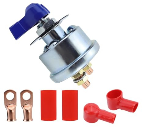 Fangxuee Battery Disconnect Switch 300A 12V-24V with Copper Contacts Battery Switch for Car Vehicle RV Truck Boat Marine Outboard