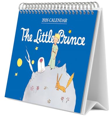 Grupo Erik Kalender 2026 Tischkalender der Kleine Prinz Kalender Familienplaner - Tischkalender 2026 zum Aufstellen 20 x 17 cm Jahreskalender 2026 - Offizieller Fanartikel Geschenke