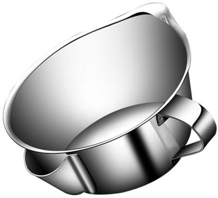 BAZEITFLOW Edelstahl Ölabscheider Xl mit Griff Fetttrenner Suppenfettfilter Küchenöl Sieb Mehrzweck Ölfilterbecher für Gesundes Kochen