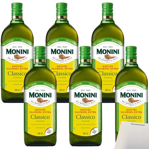usy Bundle für Monini Classico Natives Olivenöl Extra VPE (6x500ml Flasche) + usy Block