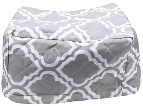 Projector Cover for Ceiling Mounted Projectors – Premium Quilted Fabric -Static Protective Case with Drawstring, Grey