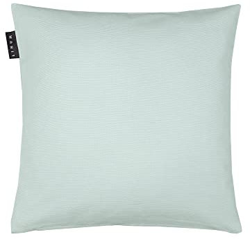 LINUM Annabell Elegant Kissenhülle 40x40 cm, 100% Baumwolle, Maschinenwaschbar, Helles Eisgrün