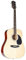 J & D D-80 NT Westerngitarre, Akustik-Gitarre für Anfänger und Einsteiger, Acoustic Guitar, Dreadnought mit Natural Hochglanz Fichtendecke