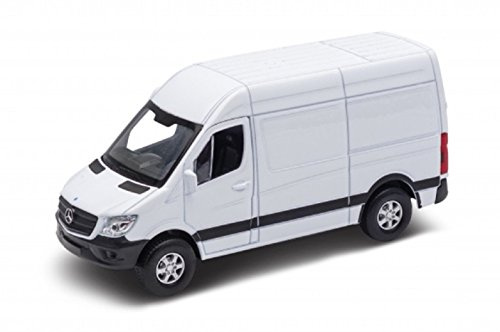 PETERKIN | White Mercedes Benz Sprinter Toy Vehicle | Diecast Pull Back & Go Van | Diecast Vehicles | Ages 3+