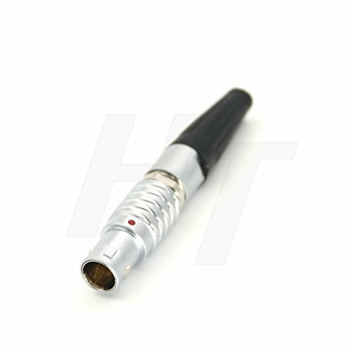 HangTon FGG 2 Pin 0B Stecker kreisförmig Push Pull Kabelstecker männlich Kontakt für ARRI RED DSMC Teradek SmallHD Tilta RS3 Kamera Monitor EVF Gimbal Power (2P, Stecker)