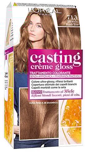 L'Oréal Paris Haarfarbe Casting Creme Gloss, ohne Ammoniak für einen angenehmen Duft, 713 Iced-Tea-Blond, 1er-Verpackung