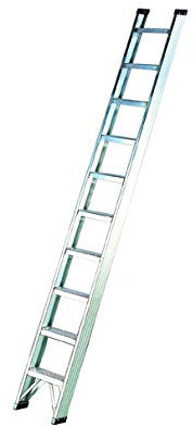 Svelt Scala Alluminio D'Appoggio 8 gradini Ideale per Raccolta di Frutta e Potatura, Portata 150kg