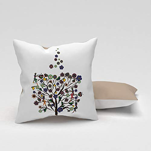 Eren Home Kissen, Mehrfarbig, 43x43cm