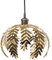 Traditional Fern Leaf Designed Easy Fit Ceiling Pendant Light Shade in Brushed Gold Finish | 28cm Diameter | 60w Maximum by Happy Homewares