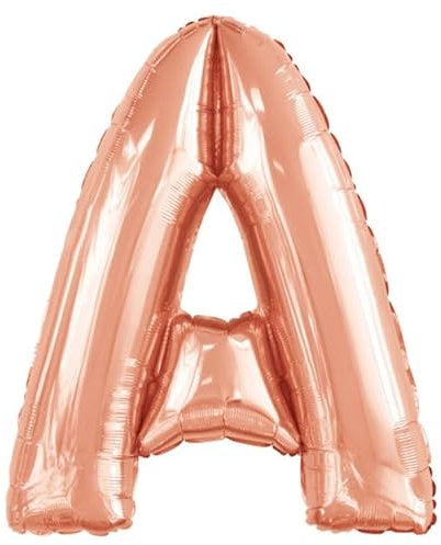 Amscan 9911463 9911463-Rose Buchstabe A SuperShape Folienballon-39, Rosegold