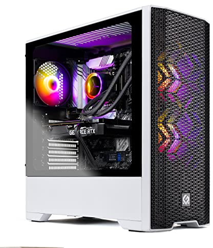 Skytech Gaming Skytech Blaze 3.0 Gaming PC Desktop - AMD Ryzen 7 3700X 3.6GHz, RTX 3070 8GB GDDR6, 16GB DDR4 3000, 1TB SSD, 750W Gold PSU, 240MM AIO, AC WiFi, Windows 11 Home 64-bit, Blanco