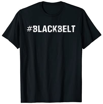 Schwarzer Gürtel für Kampfsport, Karate, Taekwondo, Grafik T-Shirt