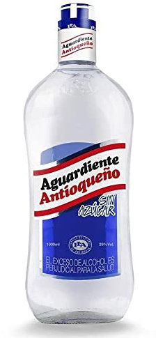 Aguardiente Antioqueño - Bebida espirituosa anisada - 1000ml 1 Litro (Azul)