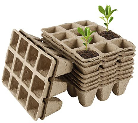 Beste Angebote Anzuchttöpfe 4x4x4,5cm Anzuchttopf abbaubar Aussaattöpfe braun Saattopf Ziehtöpfe (204)