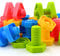 SIENIANLINE 32 pcs Shapes Nuts and Bolts Stacking Toys - STEM Color Sorting Learning Games - Montessori Building Construction Kids Matching Game for Preschoolers