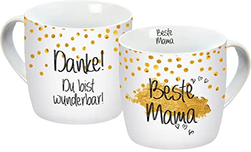 Tasse Beste Mama gold 300ml