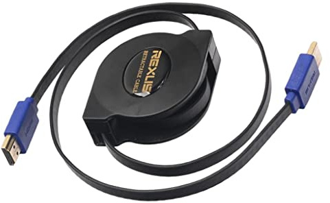 LOVIVER Einziehbares Tragbares HDMI V1.4 Kabel 1080P Adapter 3D Kabeldraht, 1,8m