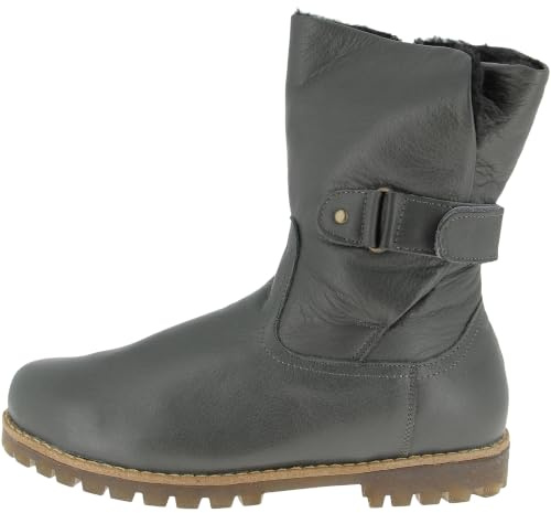 Andrea Conti 0342857-261 Schiefer Schlupfstiefel Glattleder Damen in grau