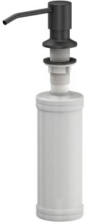 QUADRON Seifenspender Schwarze Matte 350ml Spülmittelspender, Metall Nachfüllbarer Soap Dispenser, Spender Geeignet für Küche, Handseife, Shampoo, Duschgel, Waschmittel, Bad