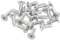 sourcing map M3-0,5 x 8 mm 100 viti a testa rotonda piatta in acciaio inox 304 Phillips Drive viti per macchina di fissaggio hardware per collegamento mobili