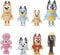 FAMINESS Blue Dog Figures Toy Blue Dog and Friends 8 Pack of Poseable Figures Play Gifts for Girls and Boys