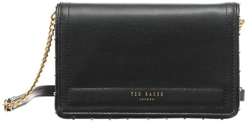 Ted Baker Damen Kahnisa-Geldbörse aus Leder mit Nieten Clutches und Abendtaschen, Schwarz