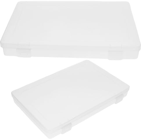 NUOBESTY Document Storage Box 2pcs PP Wear Resistant for Home Travel