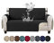Jaotto Sofabezug 3 Sitzer wasserdichte Sofa Überzug mit Armlehnen Antirutsch Sofaschoner Sofaüberwurf Reversible Gesteppte Couch überzug für Haustiere Katzen Hunde,Schwarz