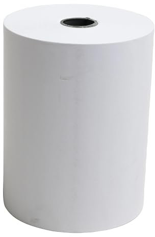 Exacompta - Réf. 40810E - Paquet de 5 bobines pour tickets de caisse thermique - Largeur 80 mm x diamètre 60mm - Métrage (+ ou - 2m) : 53m - 1 pli thermique 48g/m2 - Coloris Blanc