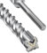 SDS Max Bohrer 45 x 600mm,Betonbohrer mit 4 Hartmetall Schneiden und Doppelwendel,Hammerbohrer Für Beton,Stein,Naturstein