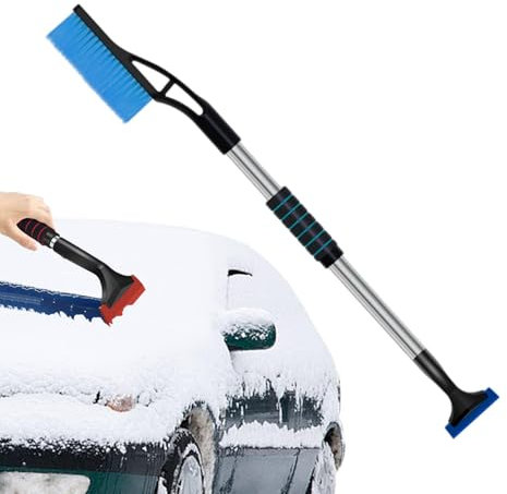 Pelle à neige pliable multifonctionnelle pour voiture avec manche épaissi