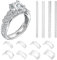 12 pack Ring Adjuster for Loose Rings Ring Snuggies, Clips Invisible Ring Size Adjuster Silicone Guards,Spacer,Holder Rings Tightener for Women and Men Ring Resizer Transparent Ring Sizer Uk