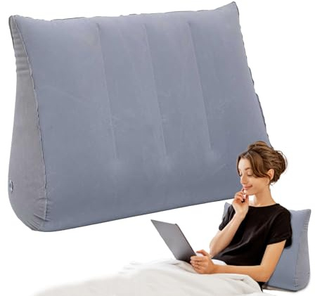 Generisch Aufblasbare Keilkissen - Aufblasbare Kissen Zum Schlafen,Ergonomische Weiche Stützkissen Rückenlehne Zum Sitzen Lesen Bei Schwangerschaft