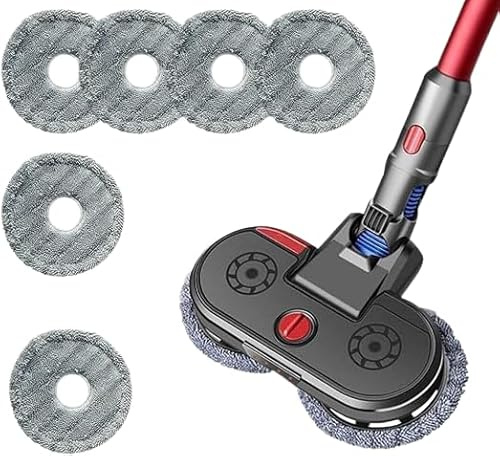 Testa di Mocio a Doppia Rotazione 360° – Compatibile con Dyson V7, V8, V10, V11 | 8 Spugnette Incluse - Pulizia rapida, precisa e senza sforzo!