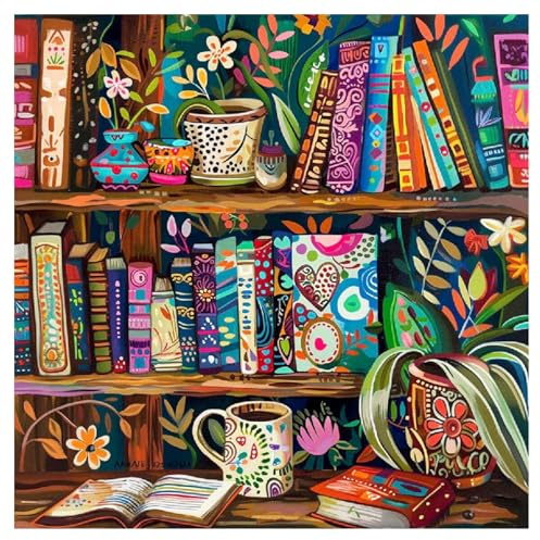 Mandun Art Buch Diamond Painting Erwachsene,Buch Diamant Painting, Full DIY Diamant Kunst Malerei Stickerei Set Home Wand Dekor 30x40cm