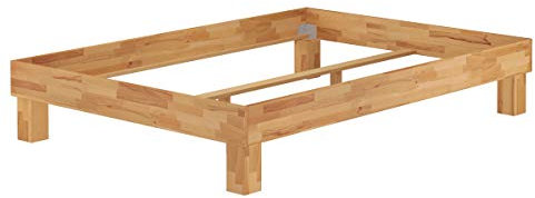 Französisches Holz-Bett Doppelbett 140x200 Buche geölt Bettrahmen Futon 60.87-14oR