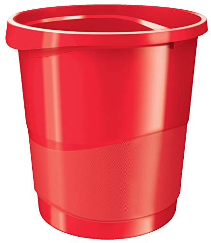 Rexel Choices 2115618 Poubelle en plastique Rouge 14 l