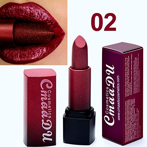 Allbestaye Party Queen Glitter Matte Lippenstift Diamond Shimmer Luminous Make-up Wasserfest