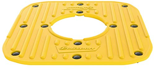 Polisport 8985900005 Couvercle Supérieur en Caoutchouc Antidérapant de Remplacement Avec Clips de Fixation Pour le chevalet en Plastique Conception de Couleur Jaune