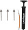 uhlsport Ballpumpe klein, schwarz/weiß, 1001187 & Nadelventile-1001198010703 Pumpen Nadelventile, Silber, One Size