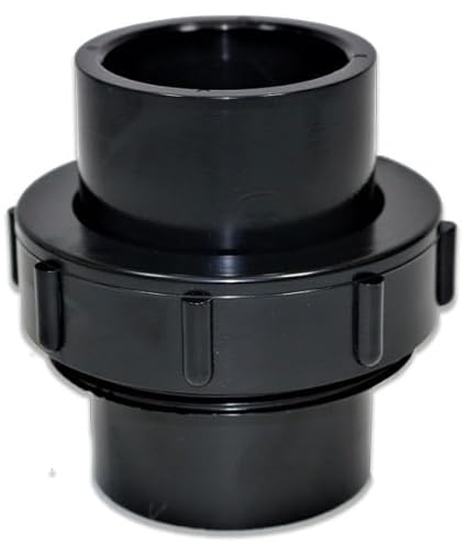 eco-filtration 50mm Demountable Coupling for 50mm Solvent Weld Pipe – Quick-Release Fitting, Includes Retaining Nut, Socket, and Sealing “O” Ring