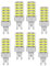 ZHIYUE 8 Stück G9 10W LED Birne Äquivalente Halogenbirnen 100W G9 1000LM Energiesparlampen G9 Sockel Led Lampe AC 220-240V Nicht Dimmbar Kaltweiß 6000K G9 Kapselbirne