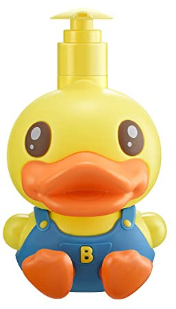 Super süßer 3D-Seifenspender für Badezimmer, WC, Küche, Spülmittel, Seife, Shampoo, Lotion, Händedesinfektionsmittel, Dusche, Cartoon, Tierente, Ente, Geburtstagsgeschenk, leer, nachfüllbar