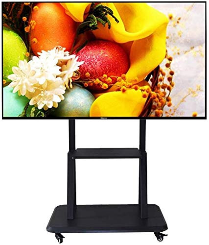 TV Stand Bracket Floor Large Screen TV Mobile Bracket For 40-80/60-100in TV Cart Floor Stand Height Adjustable