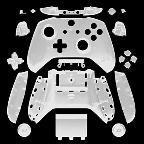 UNFAIRZQ Matt für Gehäuse Gehäuse Full für Shell Set Frontplatten + ABXY Tasten Stoßstangen Ersatzteile für XB One S Slim Controll Manette PC