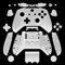 UNFAIRZQ Matt für Gehäuse Gehäuse Full für Shell Set Frontplatten + ABXY Tasten Stoßstangen Ersatzteile für XB One S Slim Controll Manette PC