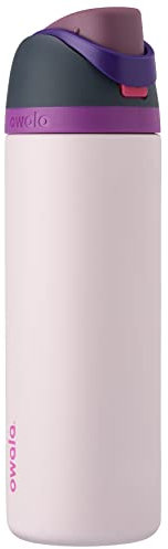 Owala FreeSip Isolierte Edelstahl Trinkflasche mit Strohhalm, 945 ml – BPA-frei, optimal für Sport, Fitness, Outdoor und Reisen, Dreamy Field