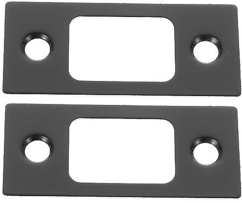 OSALADI Door Bolt Lock Reinforcement 2pcs Stainless Steel Striker Plate Covers Easy Install