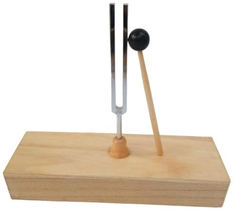 Bonkshire 256-Hz-Stimmgabel mit Resonanzkasten Aus Akustische Wissenschaftliche Werkzeuge für Klangtherapie, Yoga, und Entspannung.