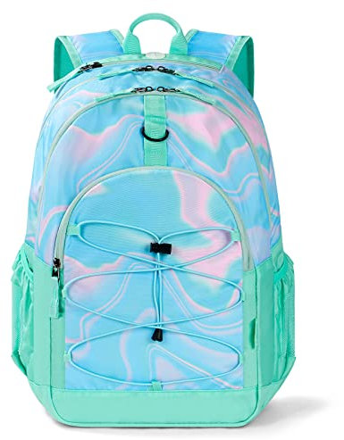 Choco Mocha Rucksack für Teenager Mädchen, Tie Dye Travel Schule Schulrucksack, 18 Zoll, Rosa